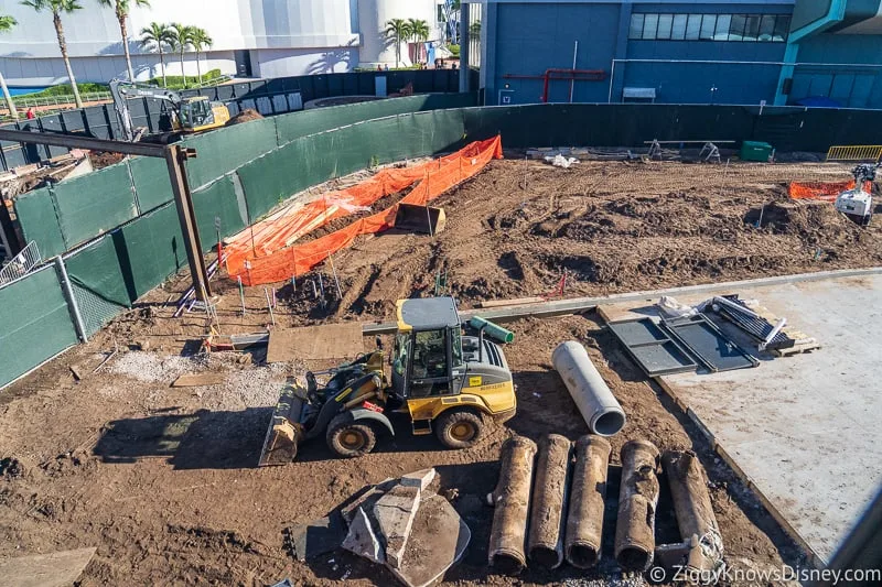 Walkway behind Innoventions West Epcot Future World Construction Updates December 2019