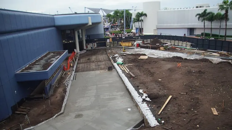 Paving East Side Walkway Epcot Future World Construction Update December 2019