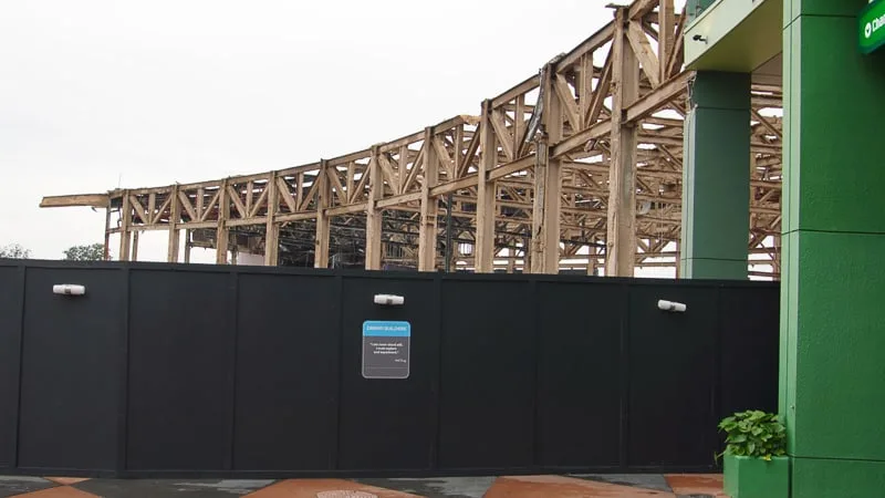 Front of Innoventions West demolition Epcot Future World Construction Update December 2019