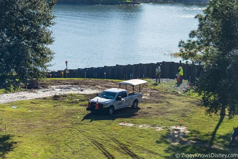 surveying the land for Grand Floridian Magic Kingdom Walkway Construction Updates December 2019