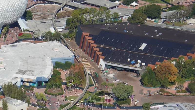 Aerial View Guardians of the Galaxy Coaster Construction Update December 2019