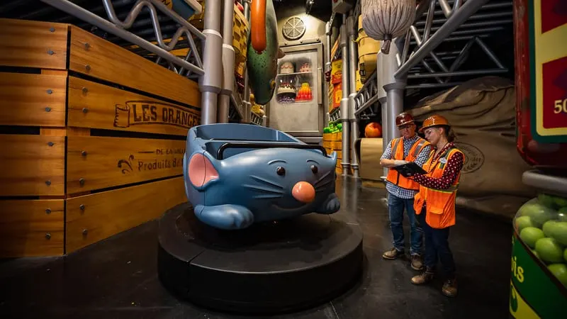 Remy's Ratatouille Adventure attraction ride vehicle