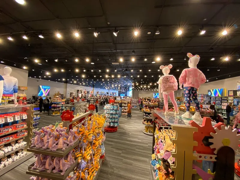 Inside the new temporary MouseGear Epcot