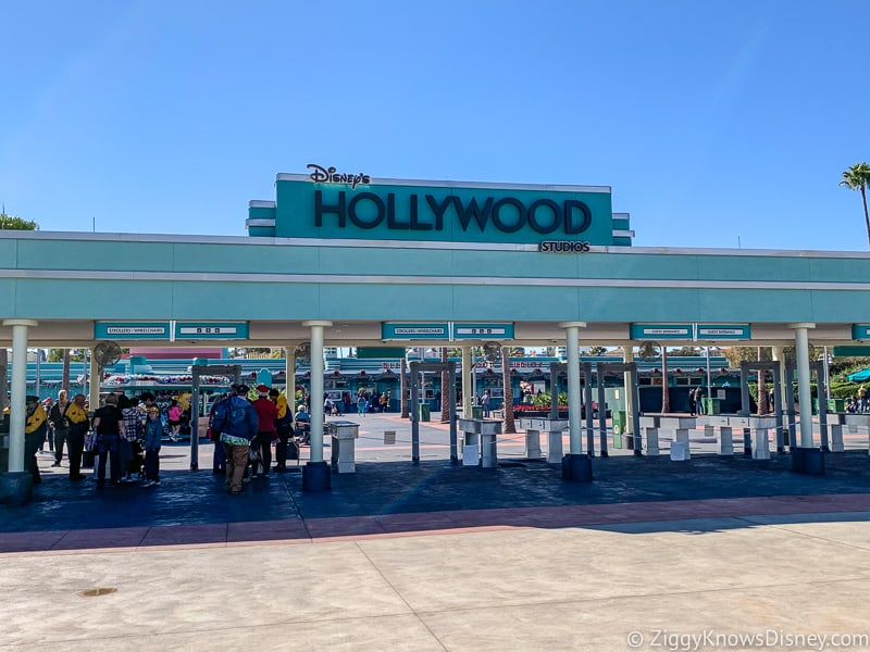 New Hollywood Studios Sign outside park
