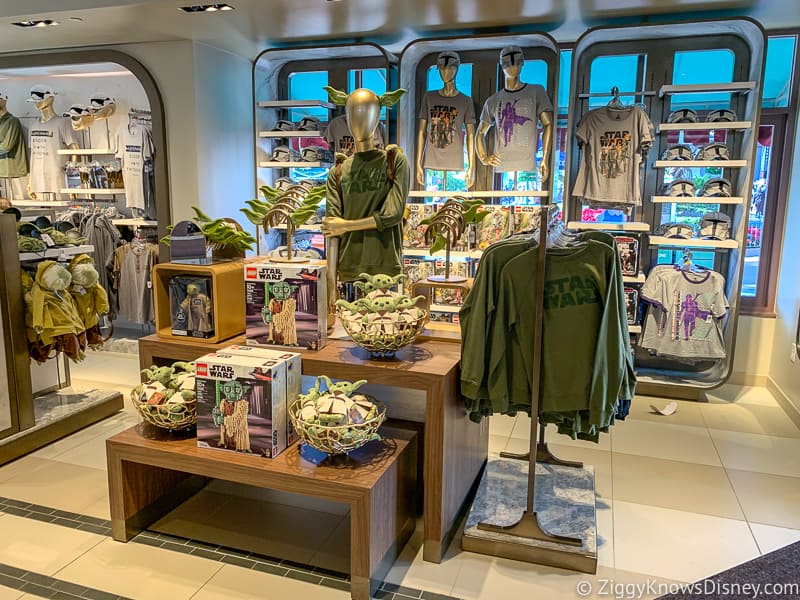 New Yoda merchandise display in Hollywood Studios 