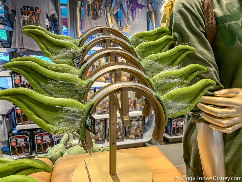 New Yoda ears merchandise display in Hollywood Studios