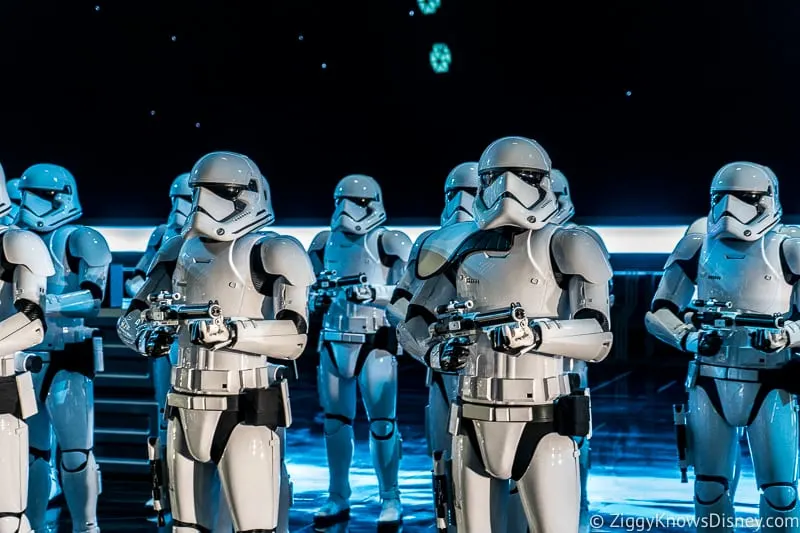 Stormtroopers in Star Wars: Rise of the Resistance attraction