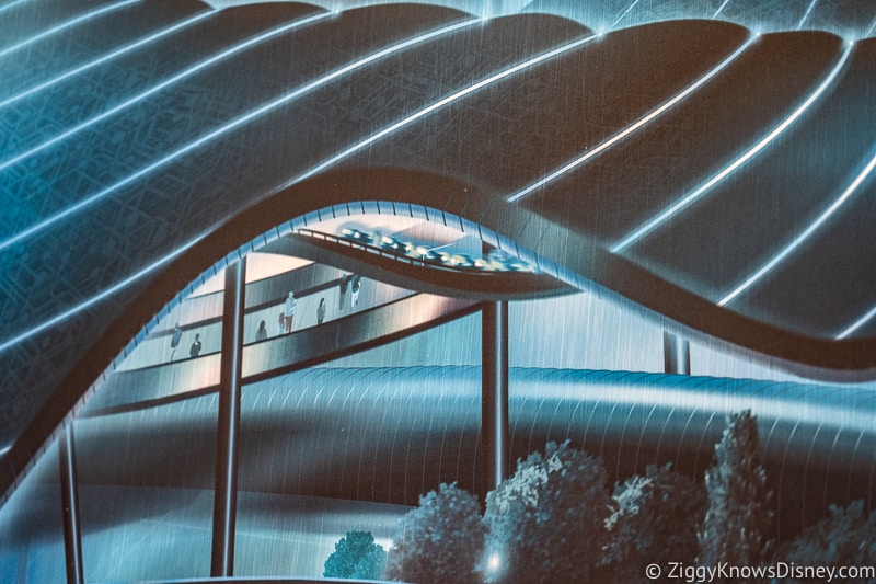 Tron Lightcycle Run Magic Kingdom Concept Art canopy