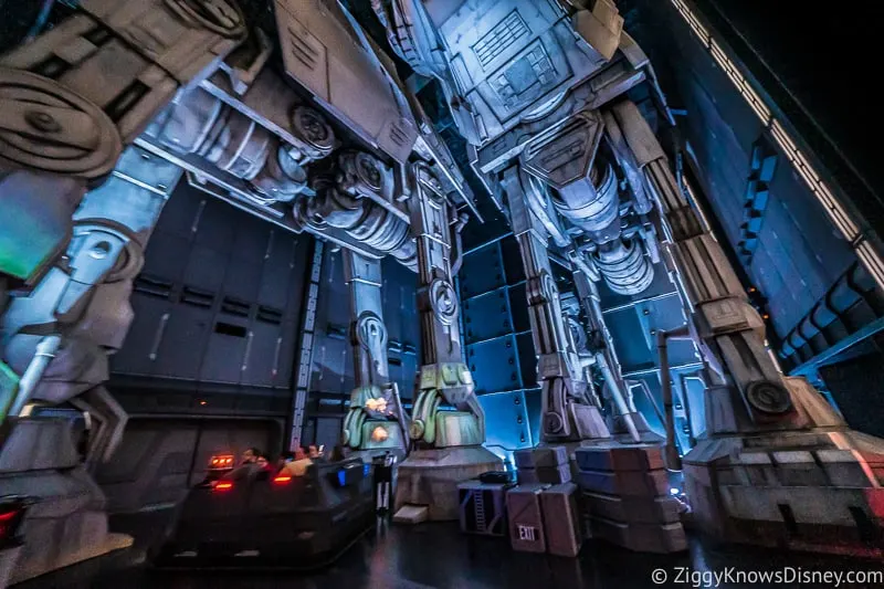 AT-AT room in Rise of the Resistance FastPass Galaxy's Edge