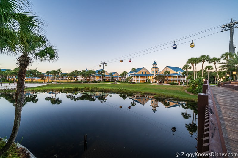 Disney Skyline over the Caribbean Beach Resort