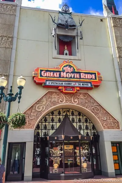 The Great Movie Ride Sign outside Chinese Theater
