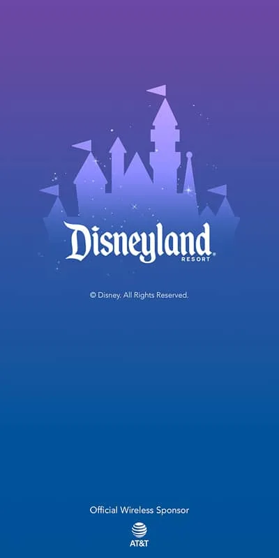 Disneyland App home screen