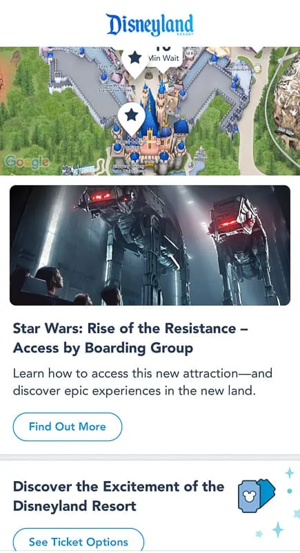join a boarding group rise of the Resistance Disneyland