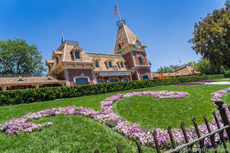 Disneyland entrance near train station