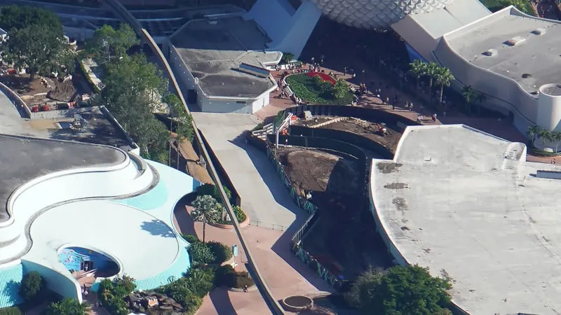 Epcot Future World Construction Updates January 2020 pathway to The Seas