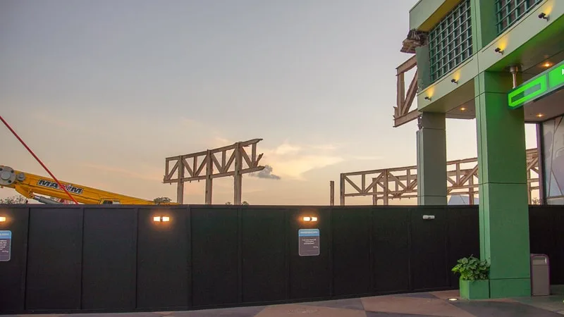 Epcot Future World Construction Updates January 2020 innoventions sunset