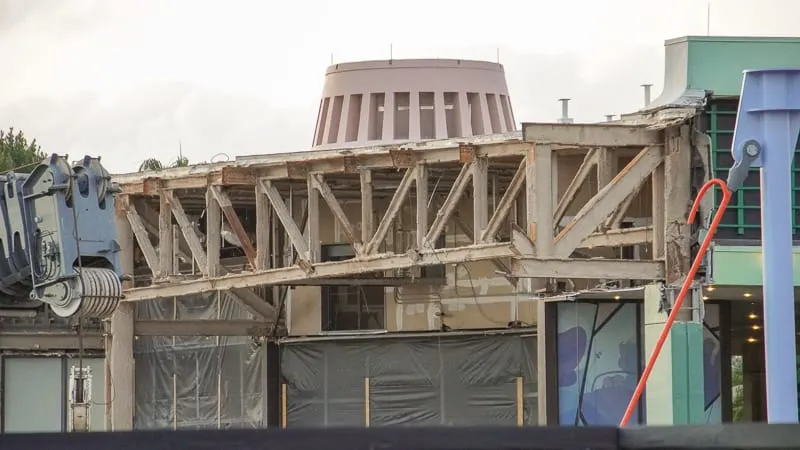 Epcot Future World Construction Updates January 2020 invention roof detail 2