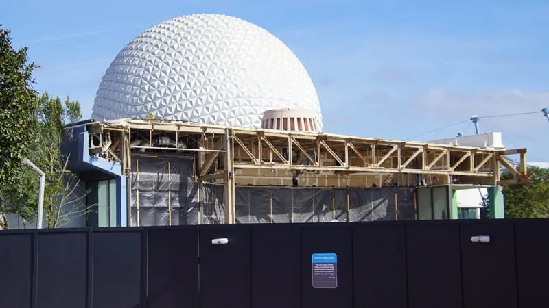 Epcot Future World Construction Updates January 2020 Innoventions demo to Breezeway