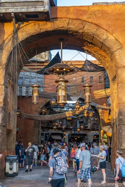 Outside the marketplace in Galaxy's Edge