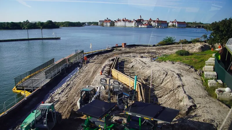 looking at Grand Floridian Walkway Construction Update January 2020 near Magic Kingdom