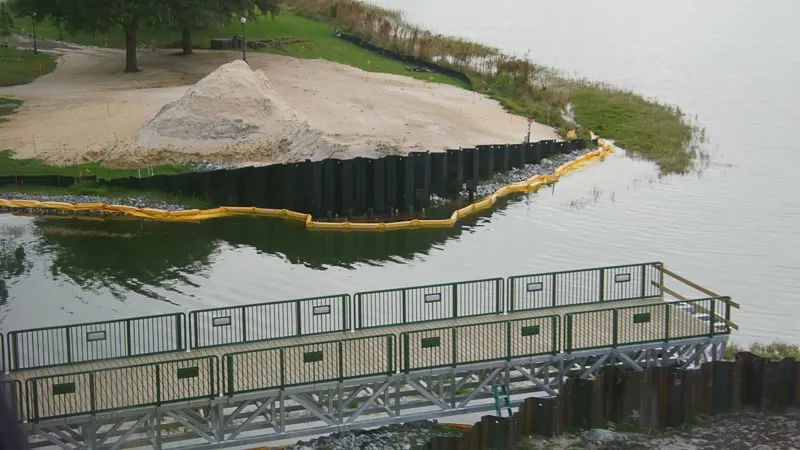 sand on near the water by Grand Floridian Walkway Construction Update January 2020