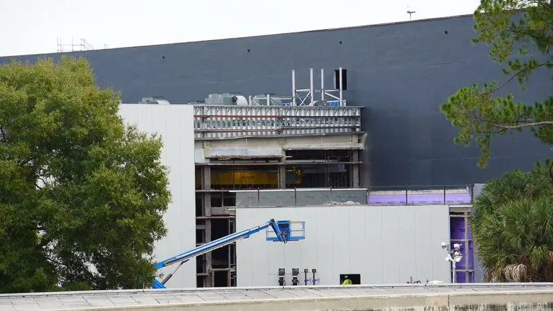 Guardians of the Galaxy coaster Construction Update January 2020 look through the back
