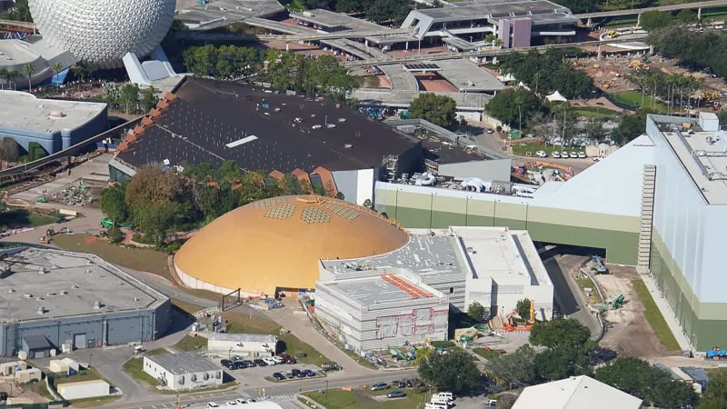 Guardians of the Galaxy construction update January 2020 aerial