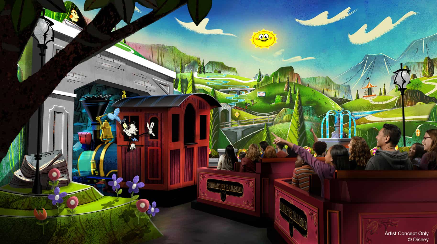 Mickey Mouse Ride Mickey & Minnie's Runaway Railway - Details, Review & Guide