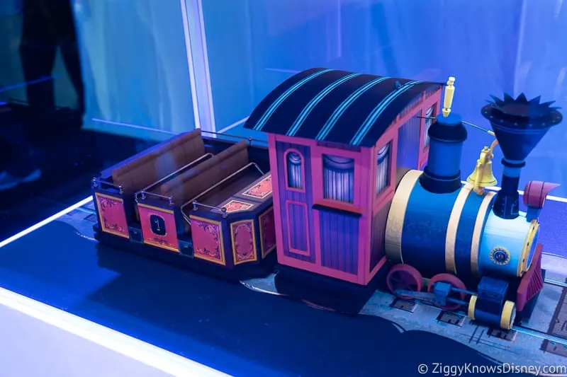 Mickey and Minnie's Runaway Railway Ride Vehicle side