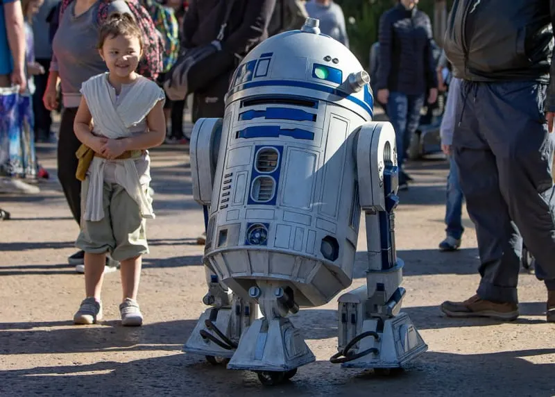 R2-D2 Droid testing in Star Wars Galaxy's Edge