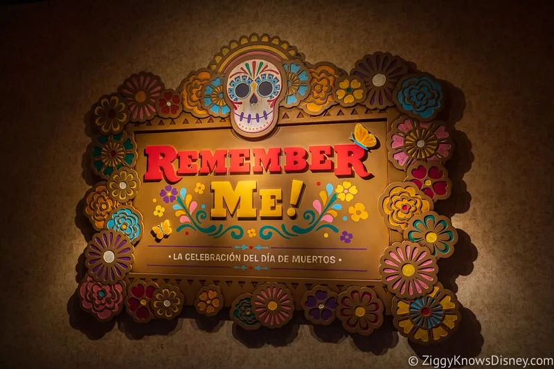 Remember Me display Mexico Epcot