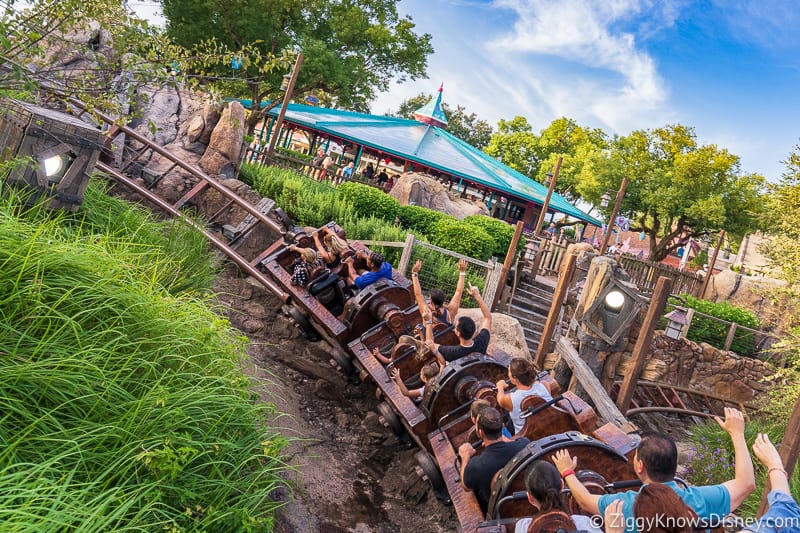 Riding Seven Dwarfs Mine Train