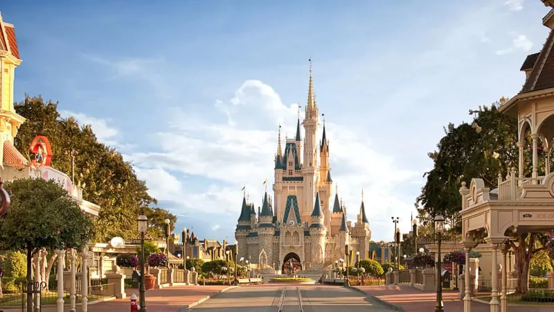View of New Cinderella Castle after renovation in Disney's Magic Kingdom