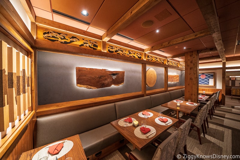 Disney Dining Plan Plus Takumi Tei interior