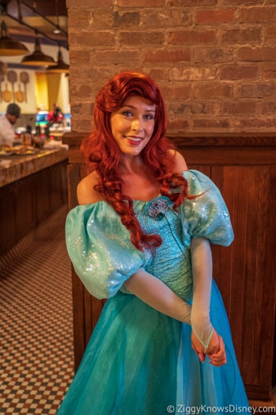 Disney Dining Plan Plus Breakfast Tattoria al Forno Ariel