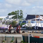 Epcot Future World Construction Updates February 2020 shade structure