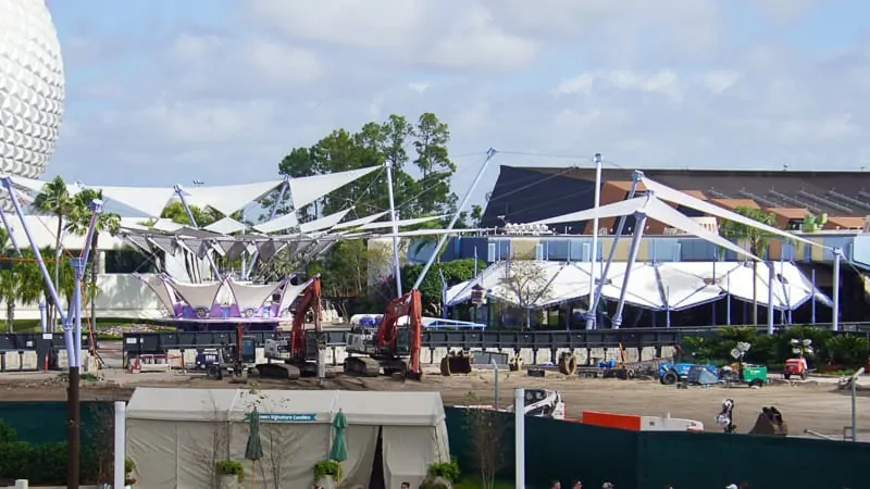Epcot Future World Construction Updates February 2020 shade structure