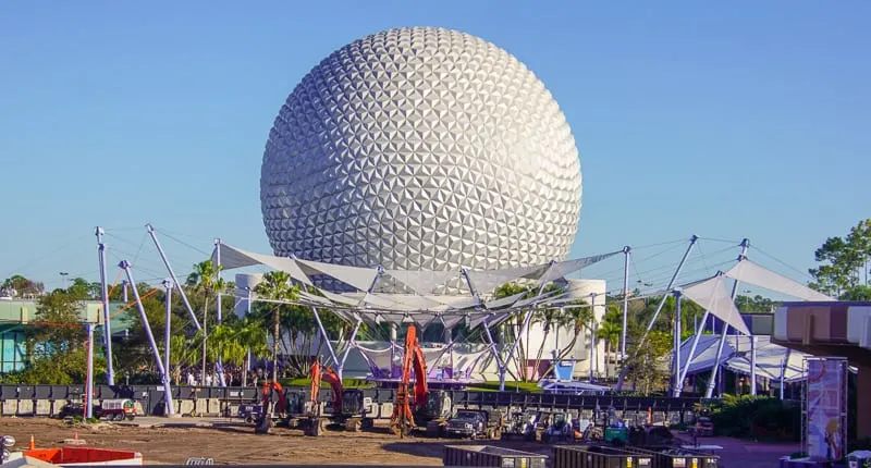 Epcot Future World Construction Updates February 2020 from the ground