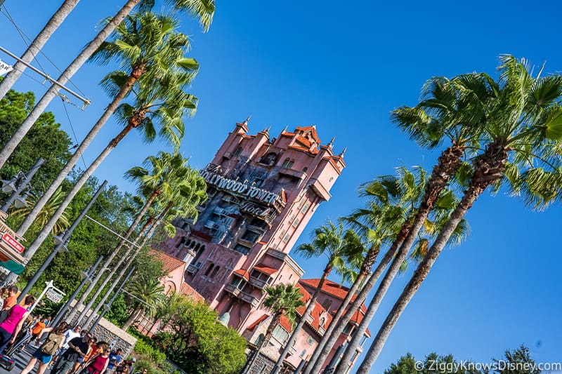 Disney's Hollywood Studios Attractions Tower of Terror from a distance