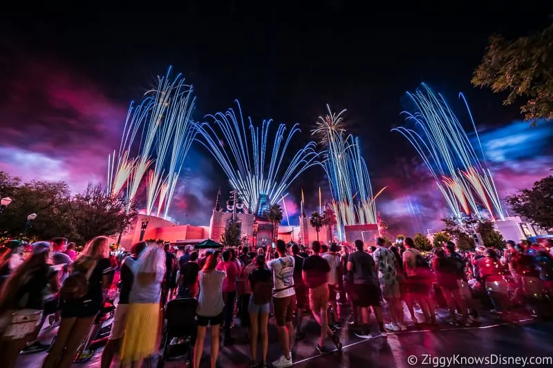 Disney's Hollywood Studios Best Shows Star Wars A Galactic Spectacular Nighttime fireworks