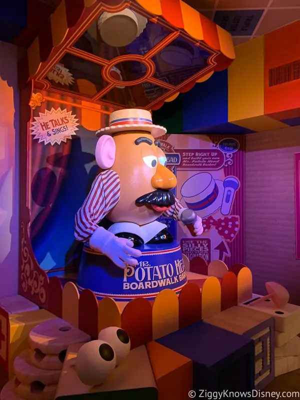 Mr Potato head Toy Story Mania! rope drop Hollywood Studios