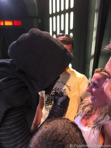 Kylo Ren intimidating guests Hollywood Studios Touring Plan