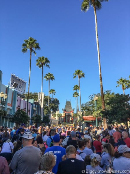 crowds on Hollywood blvd Hollywood Studios