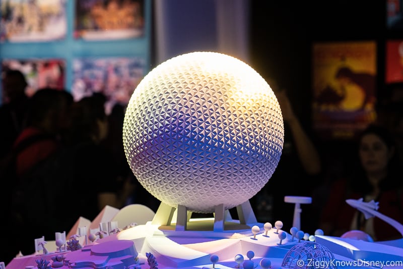 Spaceship Earth Model at D23 Expo Epcot