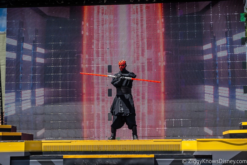 Darth Maul during Star Wars: A Galaxy Far, Far Away