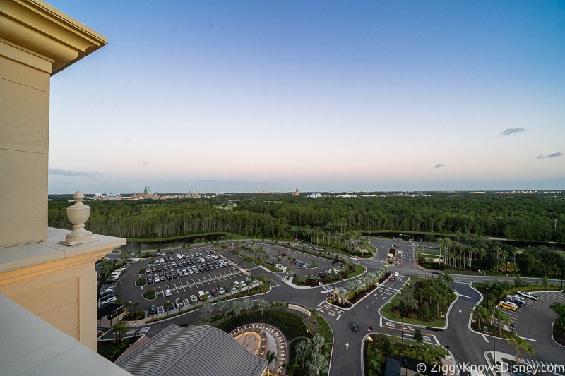 looking over Walt Disney World property from Gran Destino Hotel