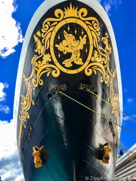 front of Disney Magic Coronavirus Disney Cruise Line