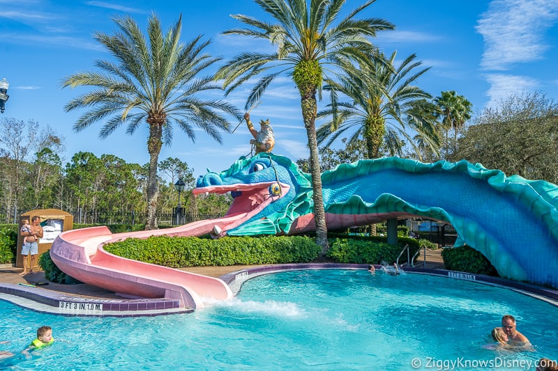 Dragon slide Port Orleans Resort