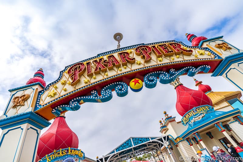 Entering Pixar Pier Disneyland Closure