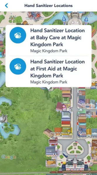 My Disney Experience Hand Sanitizing Info Disney World 1